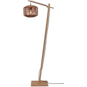 GOOD&MOJO Vloerlamp Tanami - Bamboe/Rotan - 55x30x150cm - Modern - Staande lamp voor Woonkamer - Slaapkamer