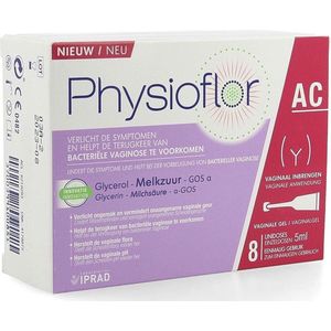 Physioflor Vaginale Gel Helpt Bacteriële Vaginose voorkomen Unidos 8x5ml