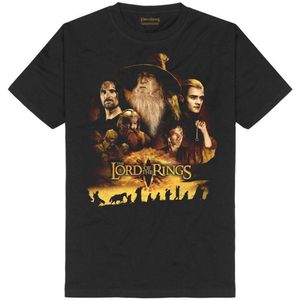 The Lord Of The Rings Poster Heren T-shirt - zwart - S
