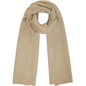 Taupe Sjaal Basic - Dun gebreide sjaal - zacht acryl - Taupe sjaal - sjaal herfst/winter