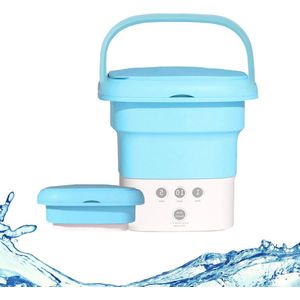 Draagbare Inklapbare Mini Wasmachine met Timer - Ideaal voor Reizen en Kamperen - Ultrasone Wasmachine voor Ondergoed, Sokken, Fruit, Groenten - Capaciteit van 45 Liter - Mini wasmachine