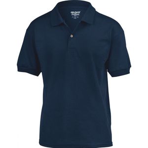 Gildan - DryBlend Kinder Polo - Navy maat L (164)