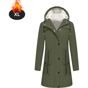 Nivard Winterjas - Parka - Dames - Winter - Jas - Volwassen - Stijlvol - Legergroen - S