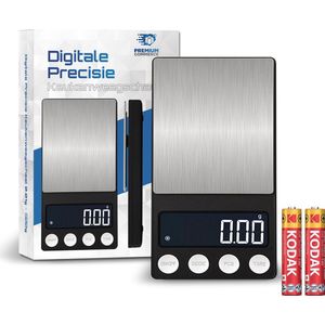 Precisie Weegschaal Keuken Digitaal - 0 01 tot 500 gram - Incl. batterij!