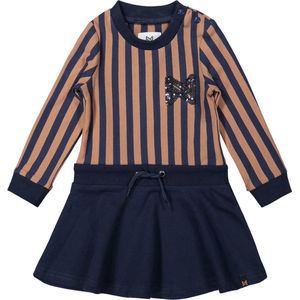 Koko Noko meisjes jurk Stripe Camel Navy maat 134