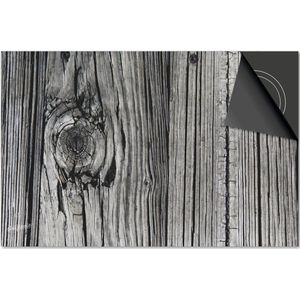 Inductie beschermer 60x60 - afdekplaat inductie mat - Dietrix Kookplaat beschermer - Base - Hout en Boom - Zwart Wit Noest