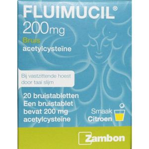 Fluimucil Hoest 200mg - 2 x 20 bruistabletten