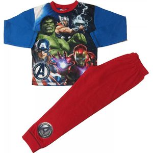 Avengers pyjama - maat 110 - Marvel Avenger pyjamaset - rood / blauw