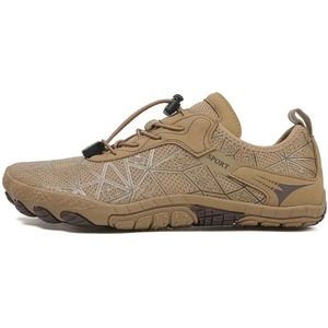 Livano Barefoot Schoenen - Waterschoenen - Aquashoes - Afzwemschoenen - Zwemles - Dames & Heren - Fitness - Sportschoenen - Khaki - Maat 37.5