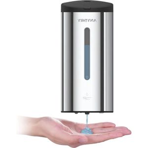 Zeepdispenser wandmontage automatische vloeibare zeepdispenser 800 ml polijsten - commercieel zeepdispenser wandmontage