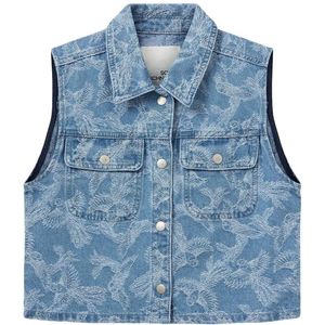 Sofie Schnoor - Carolesy denim gilet - Blauw - Maat 164