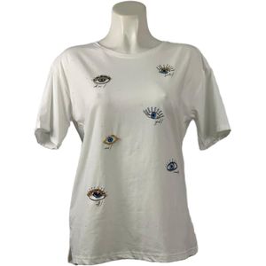 Trendy T-shirt met Unieke Print en Comfortabele Pasvorm