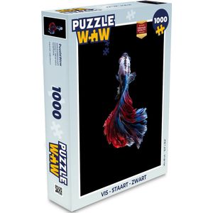 Puzzel Vis - Staart - Zwart - Legpuzzel - Puzzel 1000 stukjes volwassenen