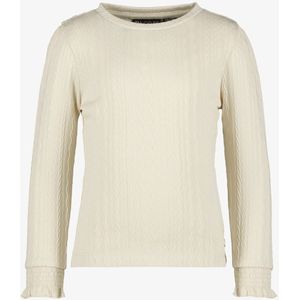 TwoDay meisjes top met lange mouwen lichtbeige - Maat 92