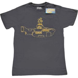 The Beatles - Yellow Submarine Heren T-shirt - L - Zwart