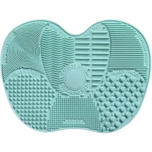 Aurgan - Siliconen make up borstel reiniger - Cleaning mat met noppen - Borstelreinigingsmat - Make-Up Borstel Cleaner Pad - Blauw - kwast reiniger