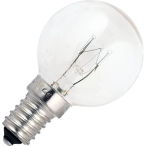 Schiefer - E14 Kogel Gloeilamp - 25W - Dimbaar - Helder Glas