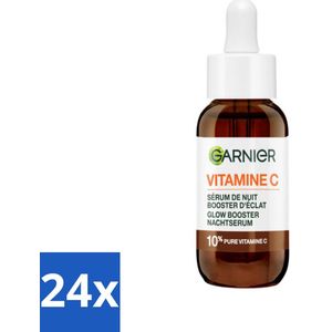 Garnier - SkinActive - Nachtserum - Anti-Pigmentvlekken - 10% Vitamine C & Hyaluronzuur - 30 ml - Voordeelverpakking - 24 stuks