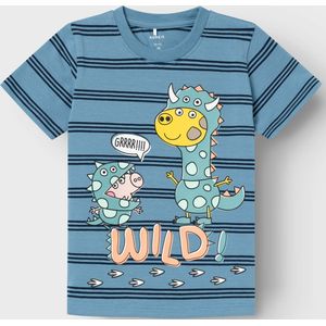 Name it T-shirt blauw streep PEPPA PIG