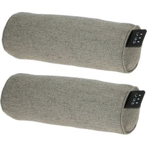 2x Cosipillow Bolster Comfort Grey 45x15cm Warmtekussen - 3 Warmtestanden - Voor binnen- en buitengebruik