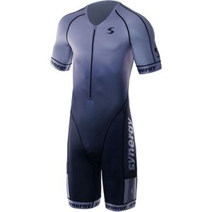 Synergy Elite - Korte Mouw Triatlonpak - Blauw - 2XL - Man