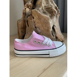 Lage sneakers licht roze