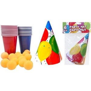 Gobelets - nadal 16 oz beercup - pack red & blue party - 473 ml
