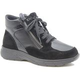 Hartjes - Katy Boot - Dameslaars - Zwart - Veloursleer en Nappaleer