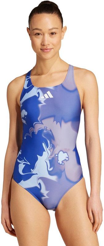 adidas Performance Tie-Dyed Graphic V-Back Badpak - Dames - Blauw- 32