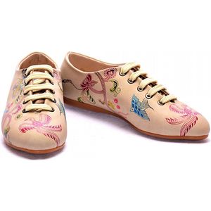 GOBY - Pattern - Schoenen - Sneakers - Hoge kwaliteit - Handmade - Meisjesprint - Maat 38