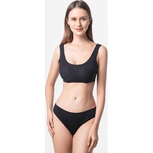 Brazilian dames string Micro Modal vanta zwart