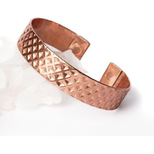 Deva Loves - Koperen Magneet Armband - Diamond - maat M