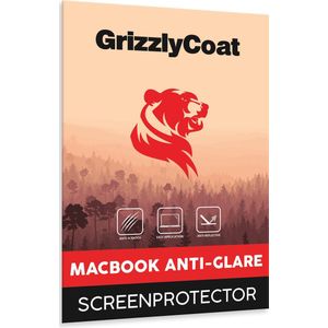 GrizzlyCoat Screenprotector geschikt voor Apple MacBook Air 15 Inch (2023-2025) | GrizzlyCoat Screenprotector Anti-Glare Folie - Case Friendly - Zwart Model A2941 / A3114 / A3241