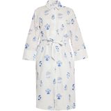 usha - Midi-jurk - Katoen - Met Bloem Borduursel - Met Ceintuur