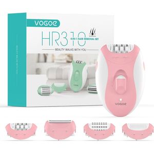 4-in-1 Draadloze Epilator voor Vrouwen - Pijnloze Ontharing met 21 Pincetten