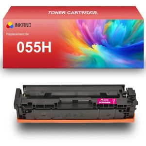 INKFIND 055H Magenta tonercartridge compatibel met Canon055H Canon 055H Magenta toner cartridge - 1-pack Magenta