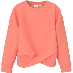 NAME IT NKFNOKA LS SHORT NREG SWEAT BRU Meisjes Trui - Maat 122/128