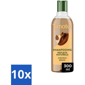 10 x Timotei - Shampoo - Intens Bruin - 300 ml - Haarverzorging - Haar Glans - Haar Kleur - Timotei