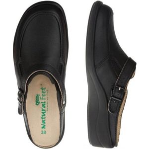 Natural Feet - Füssing - Damesmuiltjes - Zwart - Leer