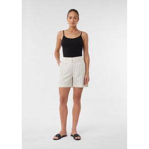 comma - Korte Broeken - Gestreept - Linnenblend
