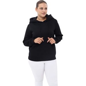 PianoLuce- Sweater - Zwart- Hoodie - Curvy - Plus Size- Dames mode- Maat 42