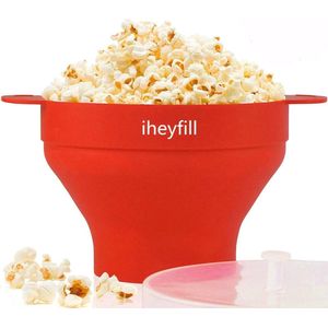 Opvouwbare Silicone Popcornmaker voor Magnetron - Gezonde en Snelle Popcorn in Huis