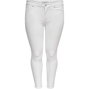 ONLY CARMAKOMA - CARWILLY REG SK ANK RW DNM CROWHITE - Dames - Jeans