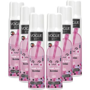 Vogue Girl Sweet Juicy Bubbles Parfum Deodorant Voordeelbundel - 6 x 100 ml
