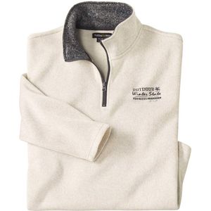 ATLAS FOR MEN - Molton sweater met rits Winter Outdoor - Heren - Verkrijgbaar in grote maten - 3XL