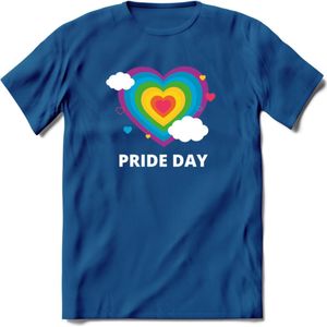 Pride Day | Pride T-Shirt | Grappig LHBTIQ+ / LGBTQ / Gay / Homo / Lesbi Cadeau Shirt | Dames - Heren - Unisex | Tshirt Kleding Kado | - Donker Blauw - 3XL