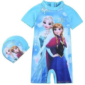 Disney Frozen -UV 50 - zwempak badpak - korte mouw - 3-4 jaar