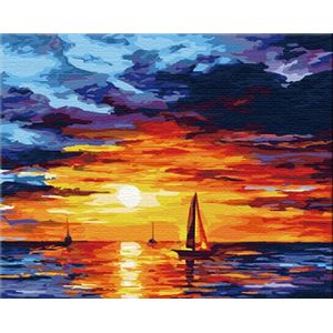 Paint by Number - Schilderen op Nummer - Sundown - paintbynumber.eu