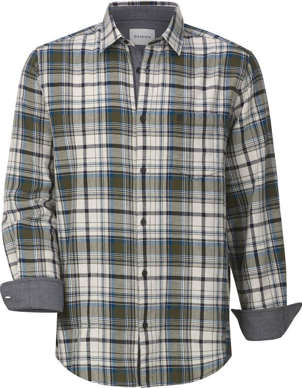 Overhemd - Olijf - JALOR - Geruit