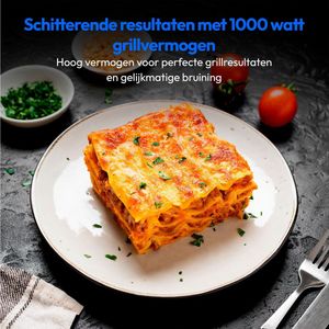 MEDION magnetron met grill en convectie (23 liter, 900 watt, 1000 watt grill, 1680 watt convectiefunctie, 11 automatische programma's, 5 vermogensstanden, ontdooifunctie, roestvrij staal, MD12031) zwa